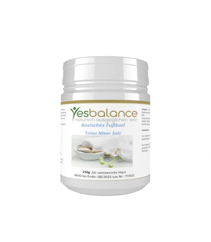 Yesbalance Basisches Fußbad mit Salz vom Toten Meer