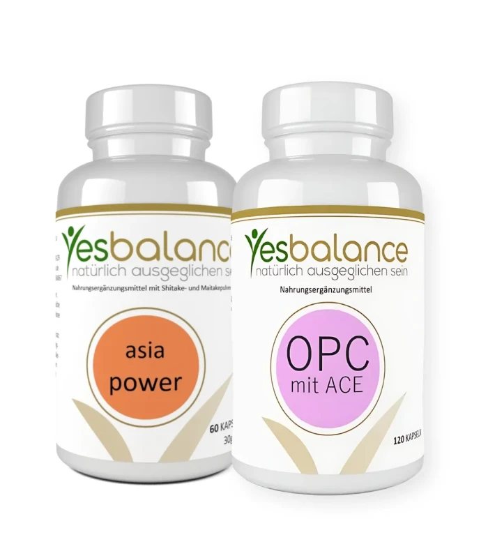 Yesbalance HEALTH Paket aus OPC ACE und ASIA Power