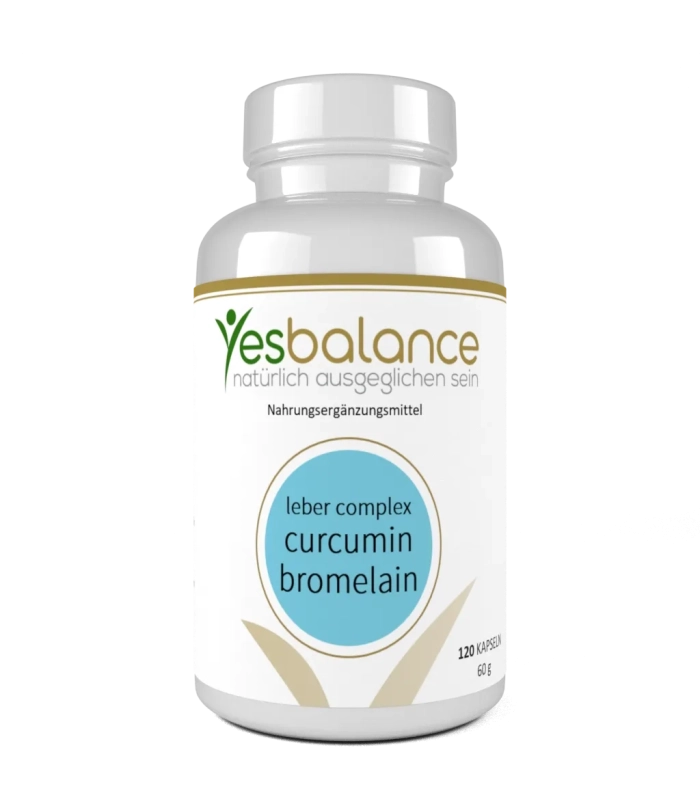 Yesbalance Leber Complex mit Curcumin und Bromelain