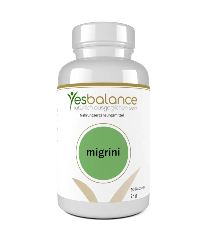 Yesbalance Migrini mit Magnesium, Bio Ingwer, Vitamin D3